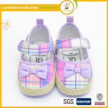2015 newest fashion 0-24 month Denim cloth high quality wholesale baby princess shoes